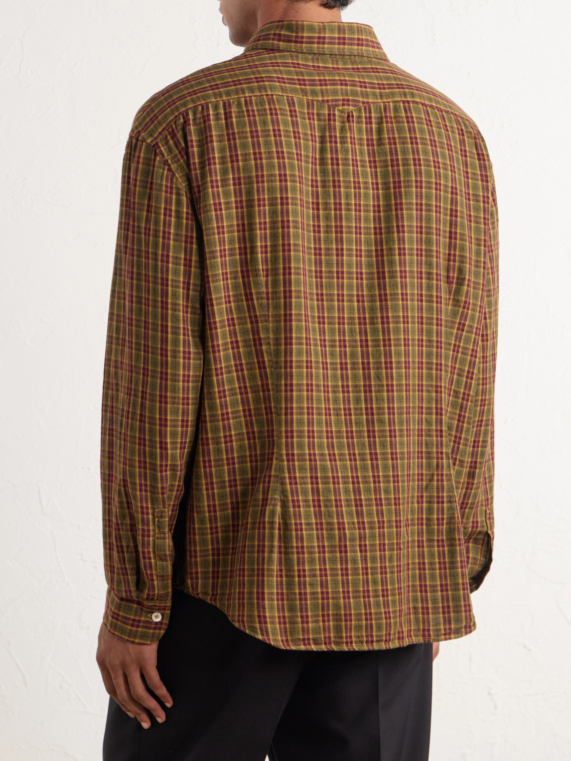 Boxy Checked Cotton Shirt