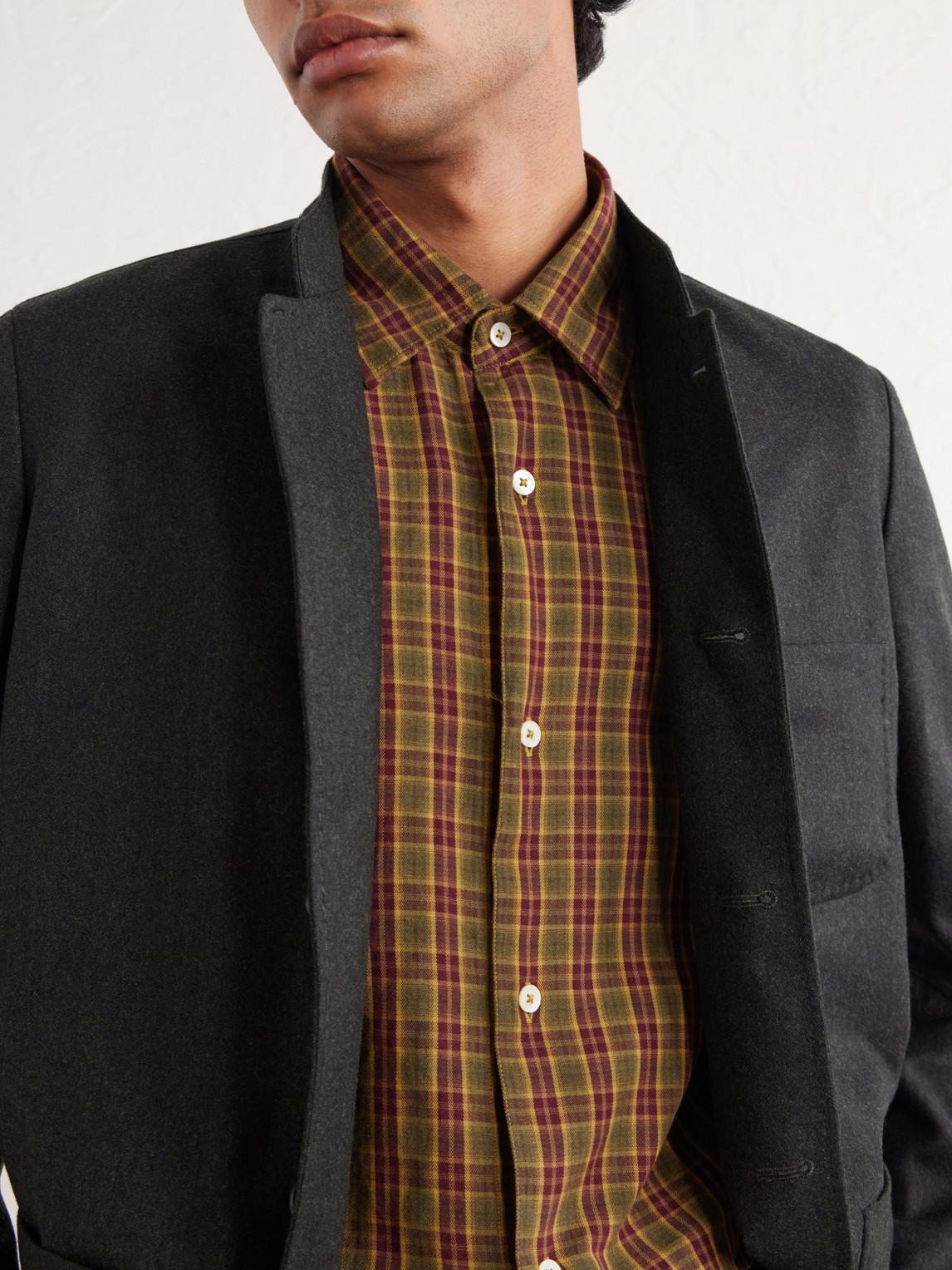 Boxy Checked Cotton Shirt
