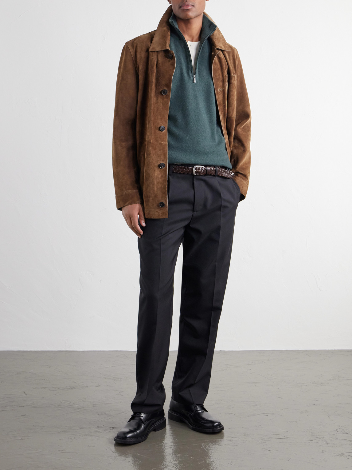 Liam Cashmere Half-Zip Sweater