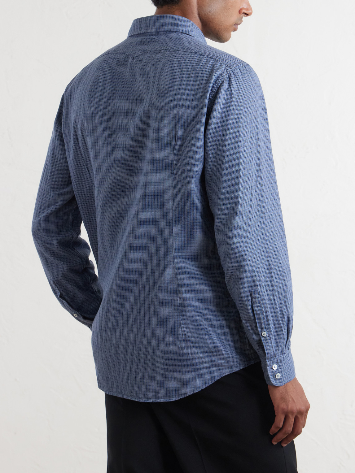 Canary Checked Cotton-Flannel Shirt