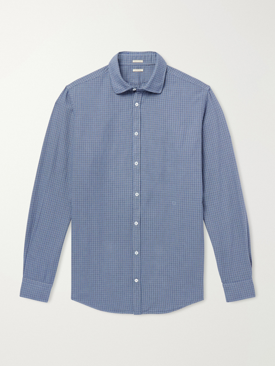 Massimo Alba – Canary Checked Cotton-Flannel Shirt