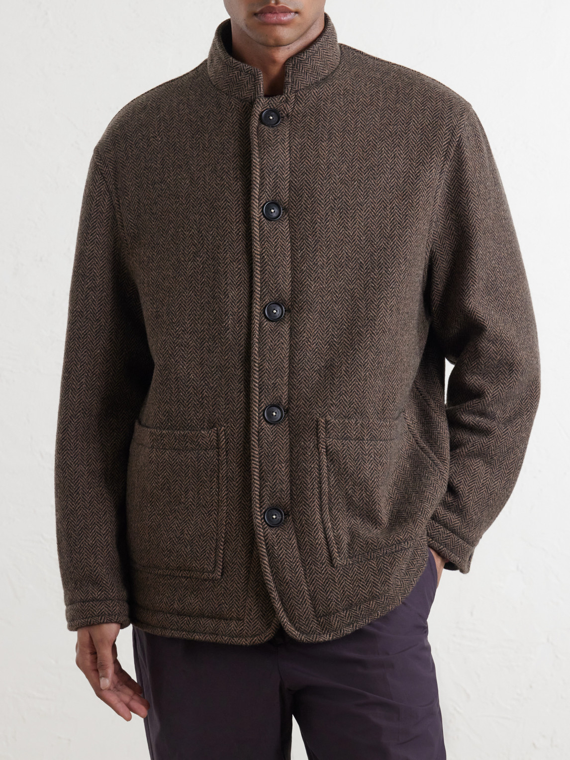 Chevrolet Reversible Herringbone Wool-Blend Jacket