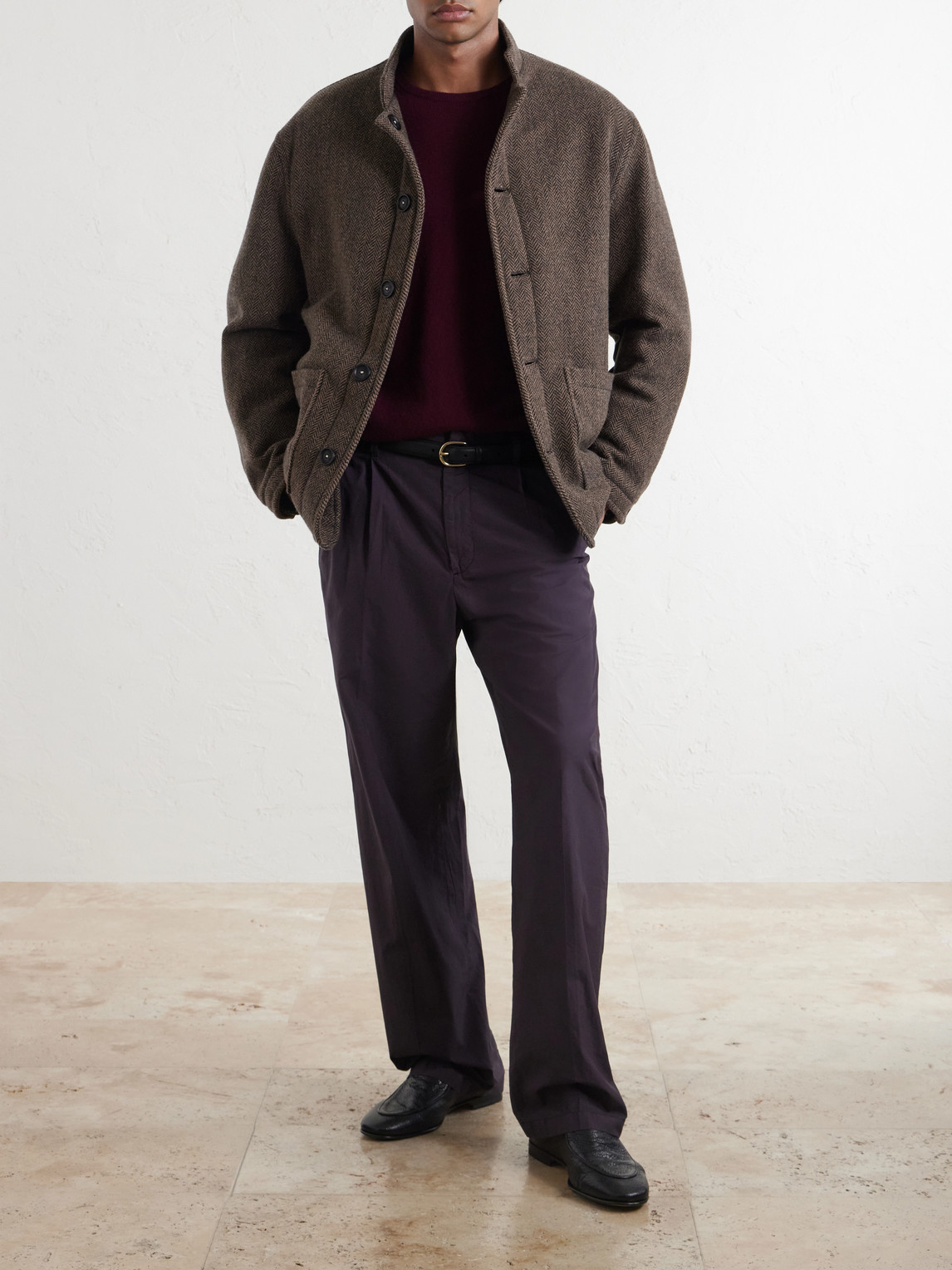 Chevrolet Reversible Herringbone Wool-Blend Jacket