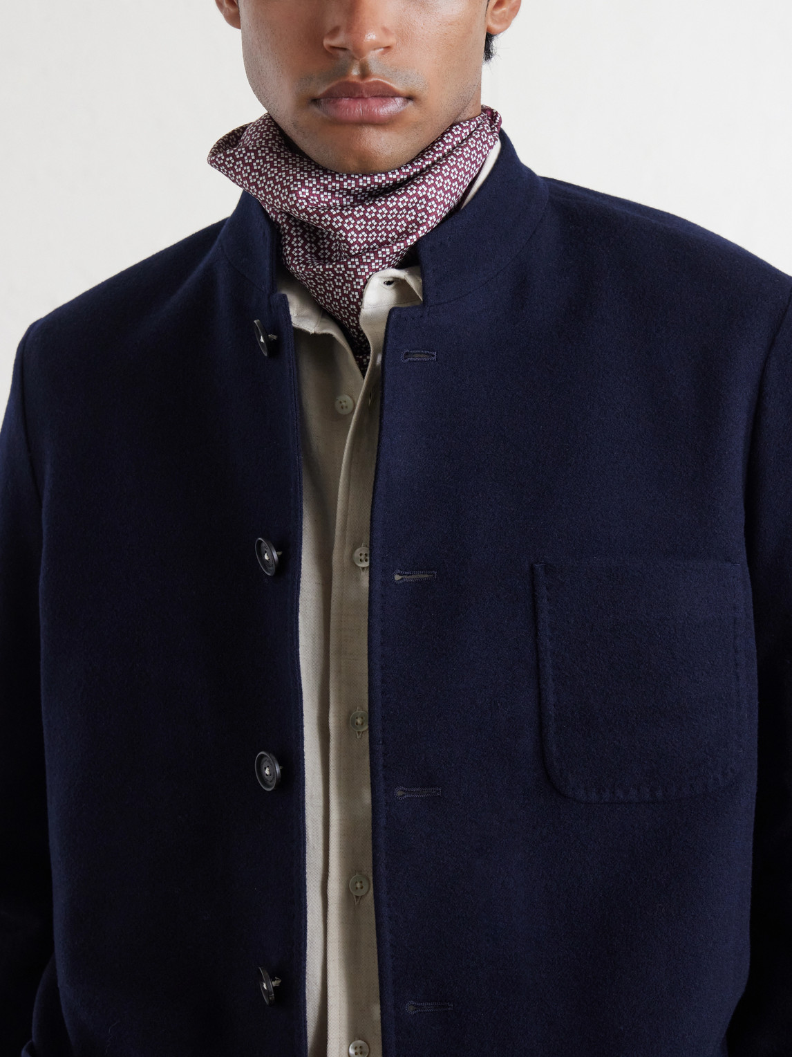 Massimo Alba Bali Wool, Silk and Cashmere-Blend Jacket - Men | Thumbnail 5