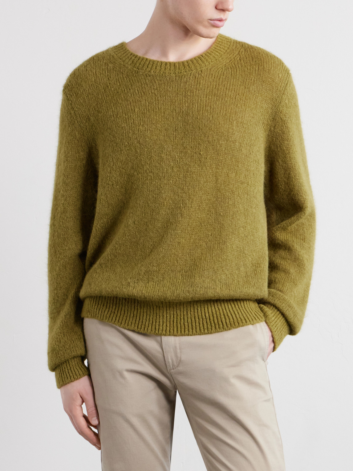  Massimo Alba - Bruce Alpaca-blend Sweater - Men - Green - S 