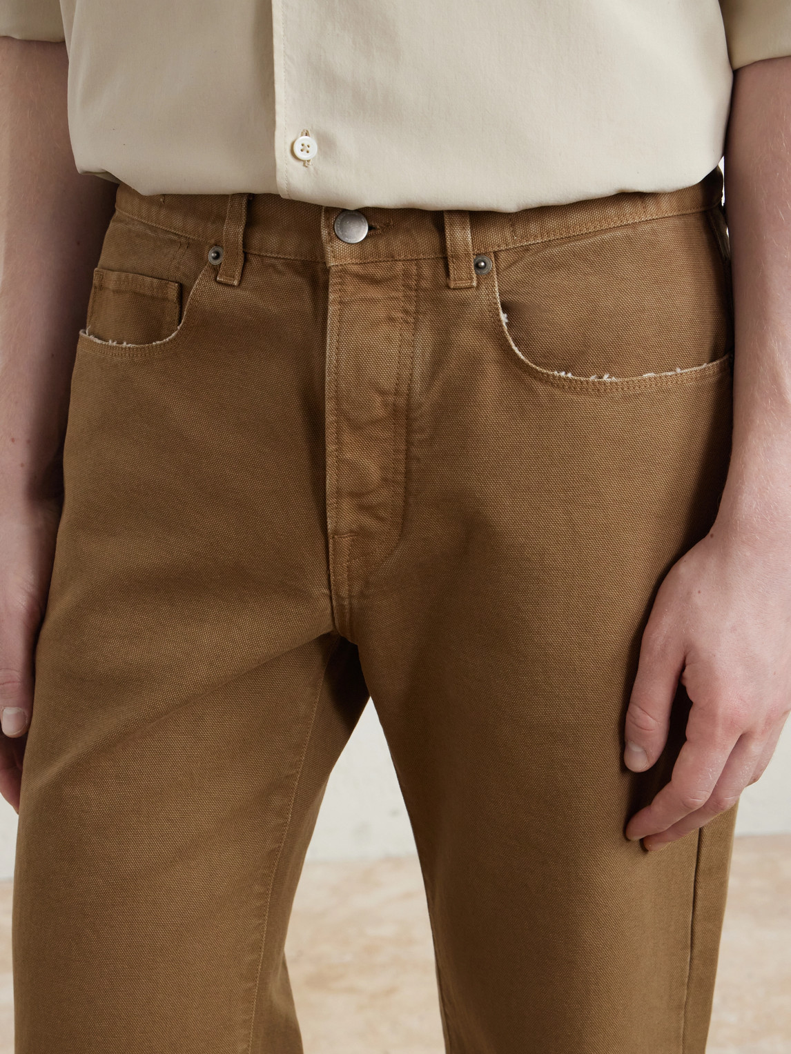 Oceano Straight-Leg Cotton Trousers