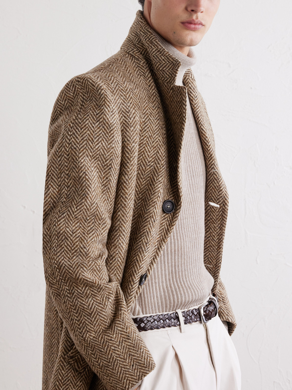 Mercury Herringbone Virgin Coat