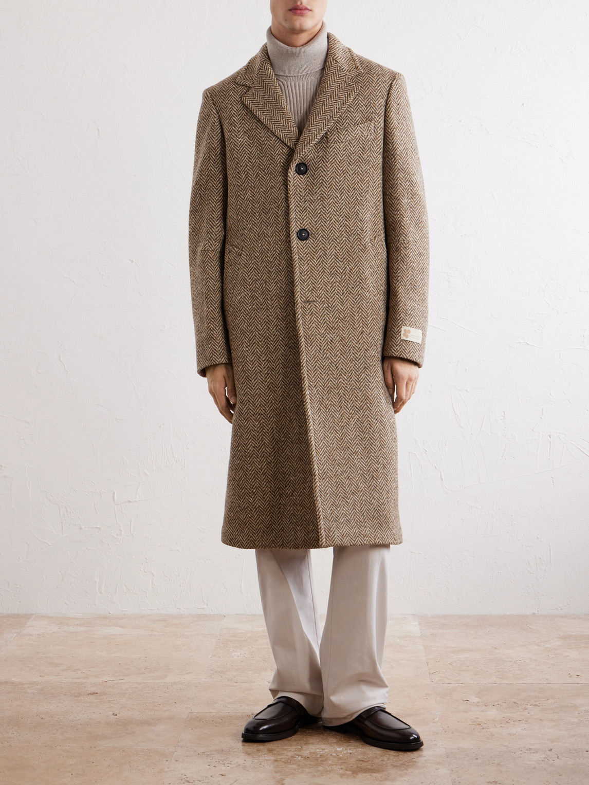 Mercury Herringbone Virgin Coat