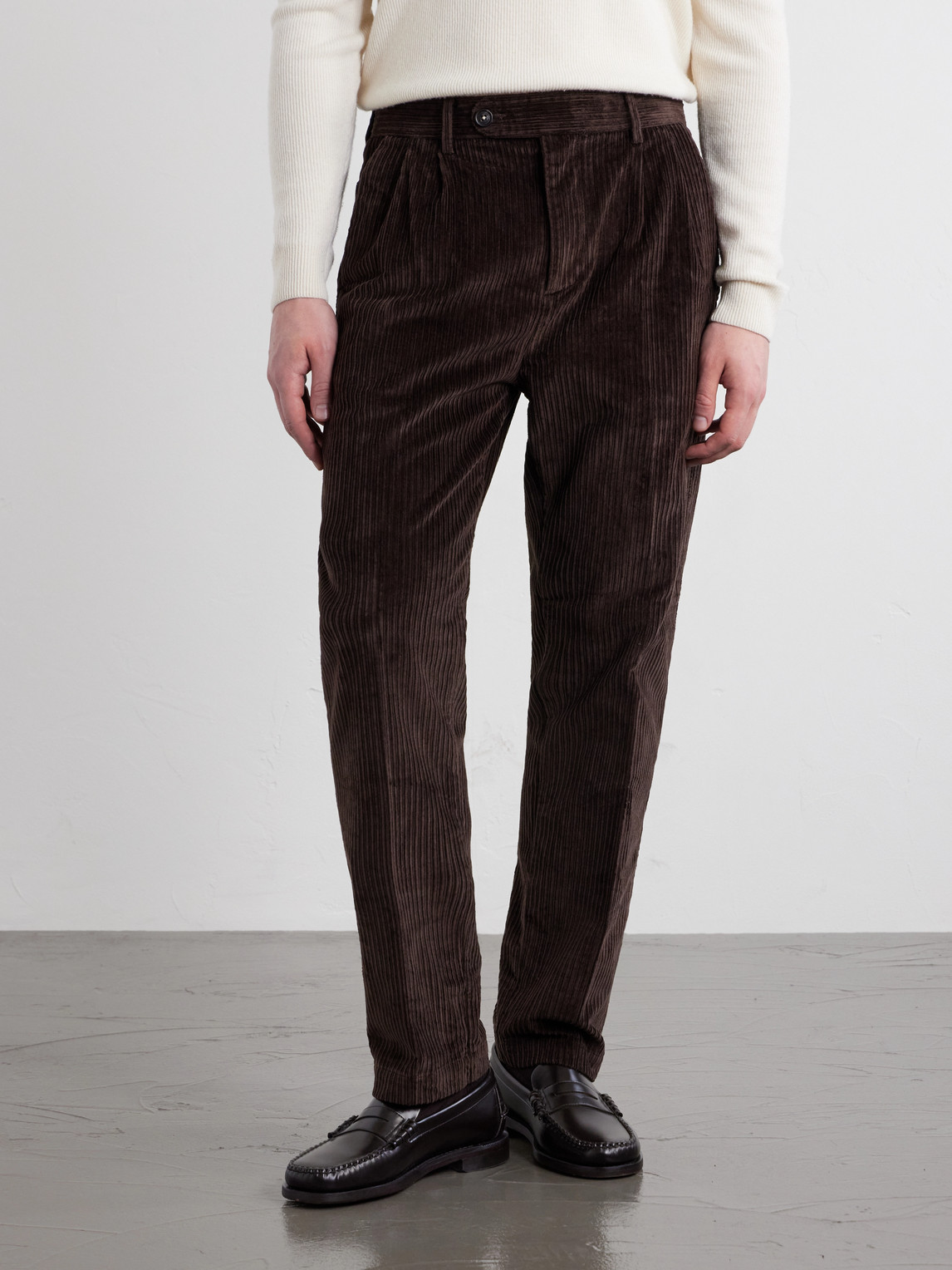 Strallo02 Straight-Leg Cotton-Blend Corduroy