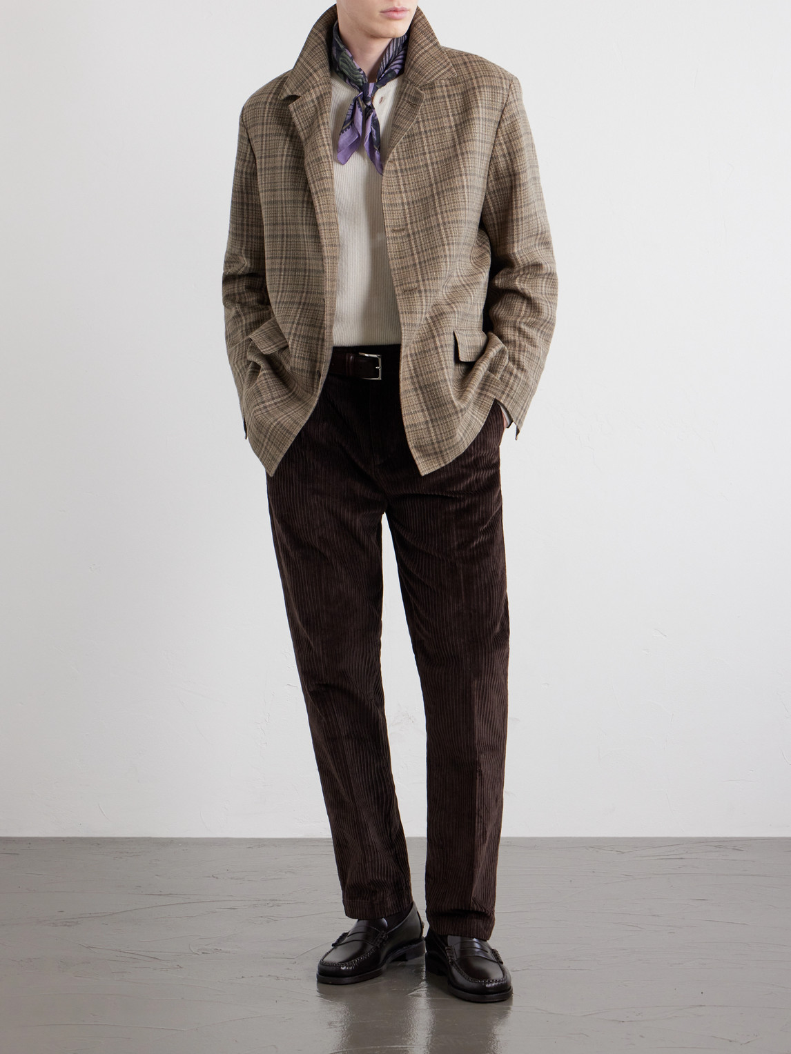 Strallo02 Straight-Leg Cotton-Blend Corduroy