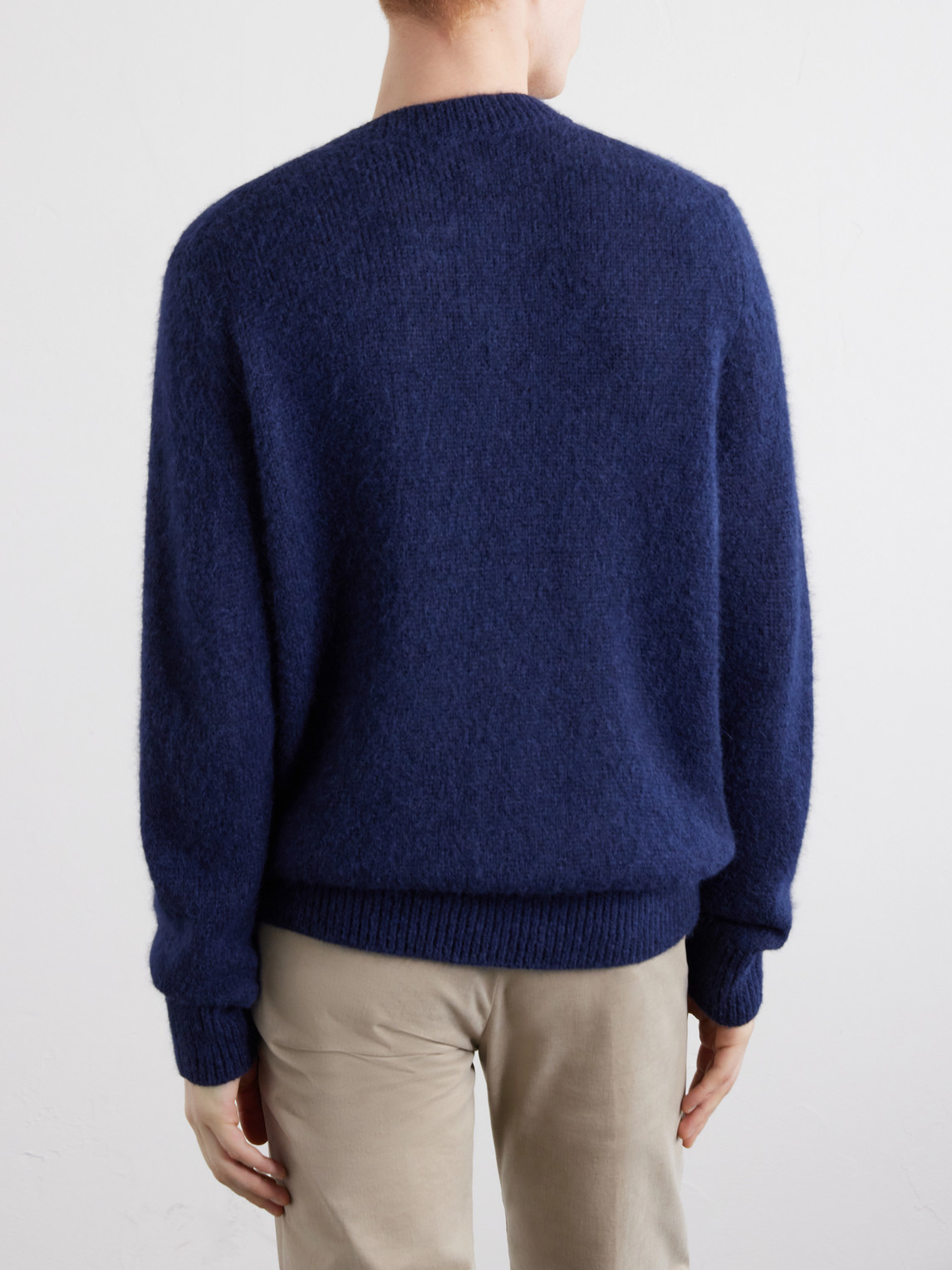 Massimo Alba Bruce Alpaca-blend Sweatshirt In Blue
