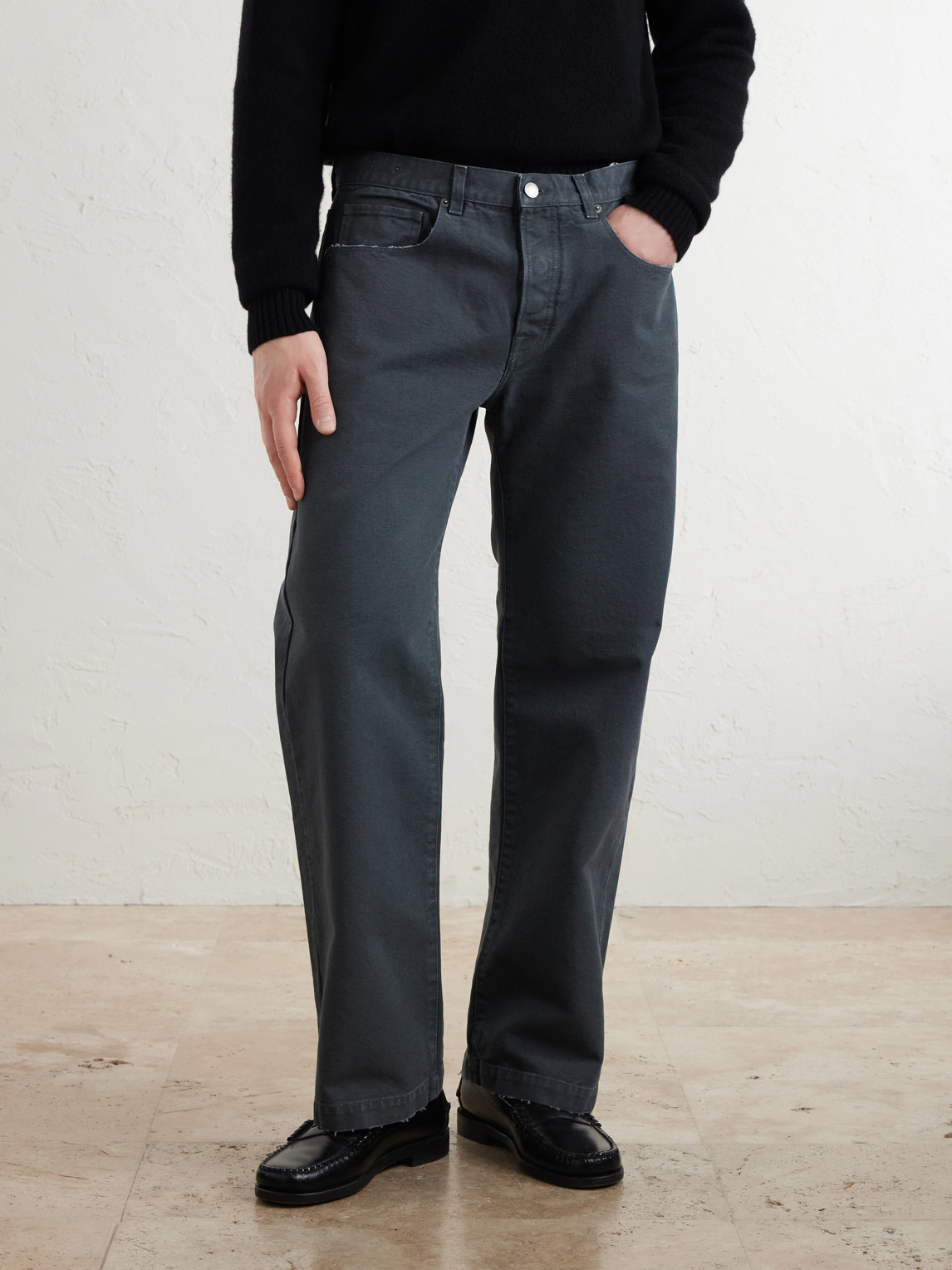 Oceano Straight-Leg Cotton Trousers