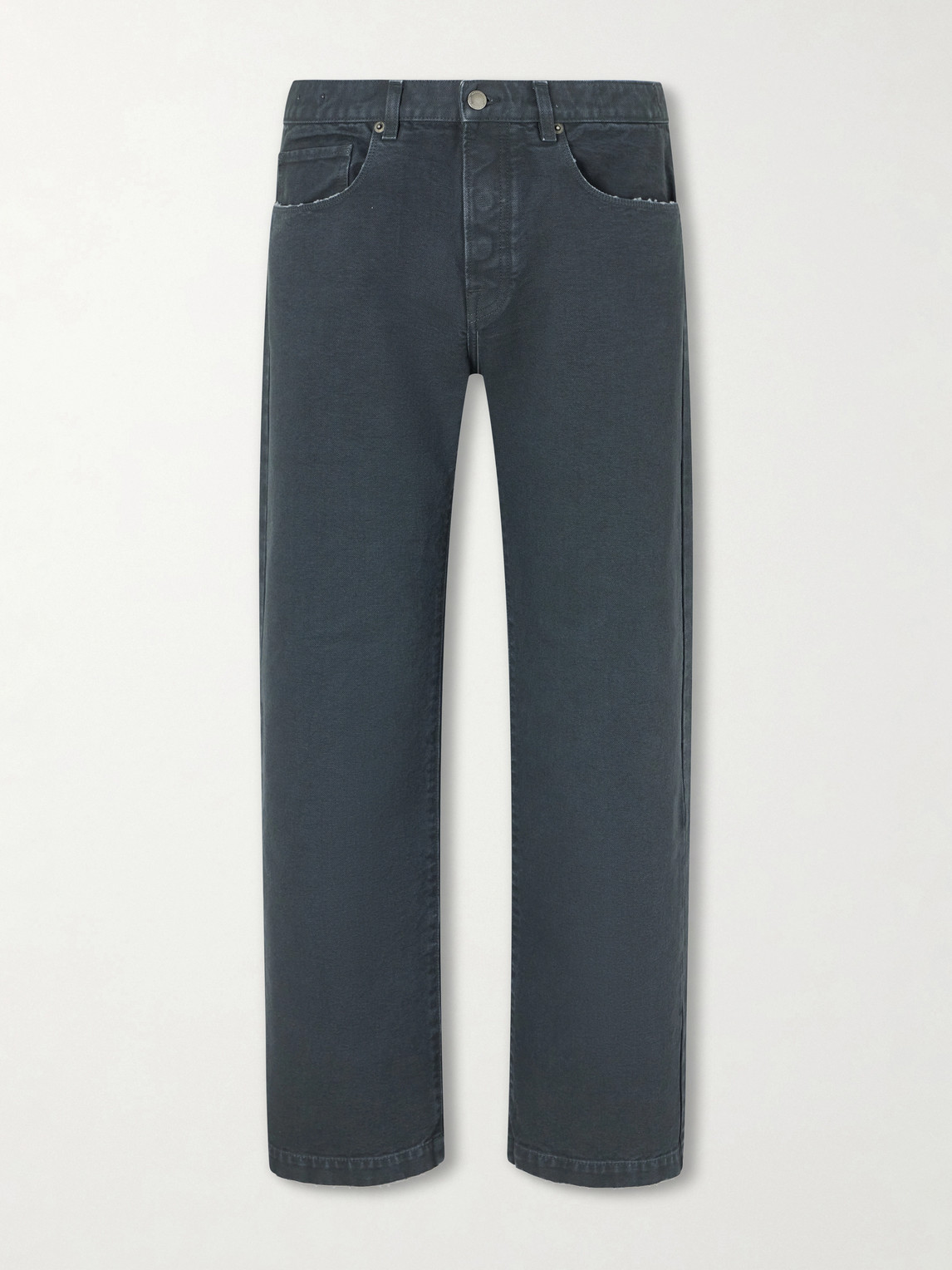 Massimo Alba Oceano Straight-leg Cotton Trousers In Gray