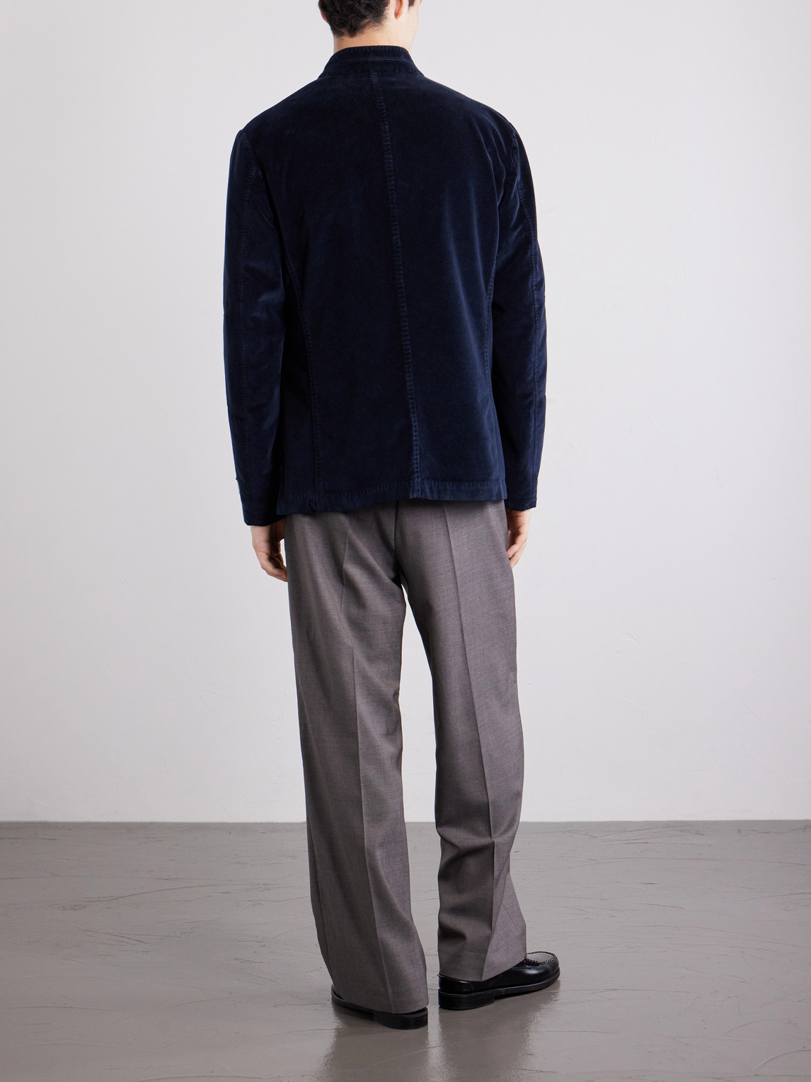 Gstaad Panelled Cotton-Velvet Jacket