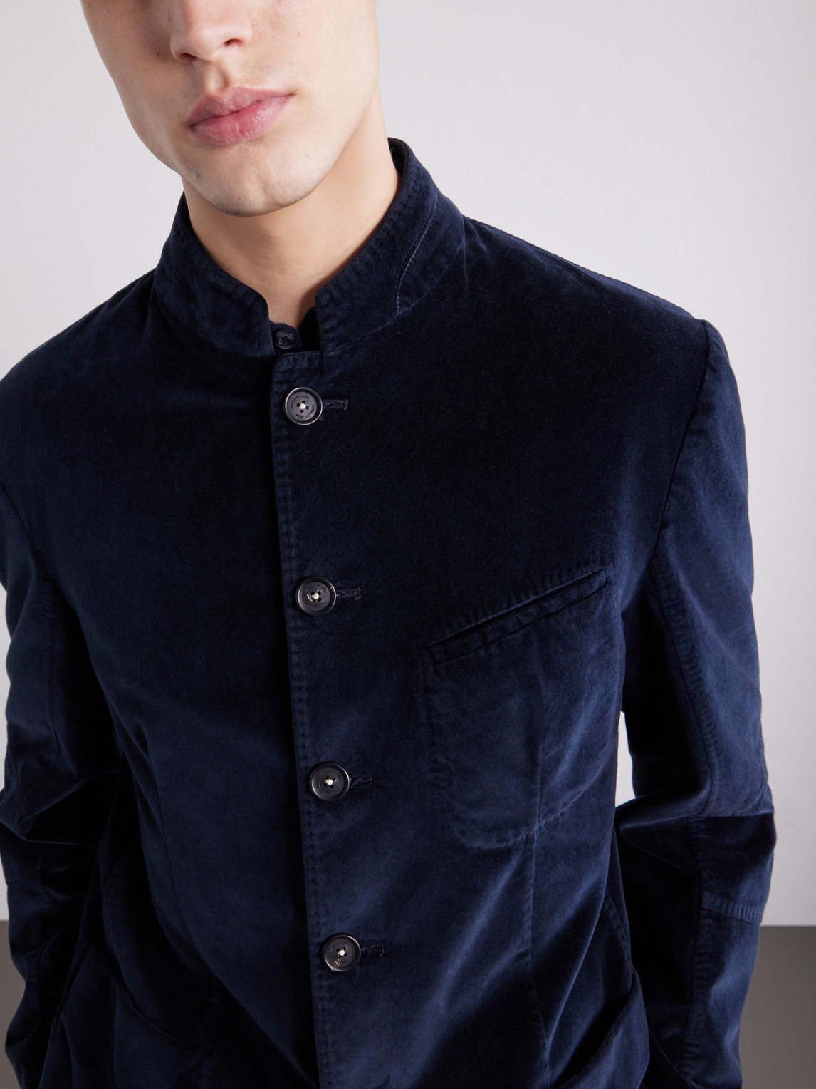 Gstaad Panelled Cotton-Velvet Jacket