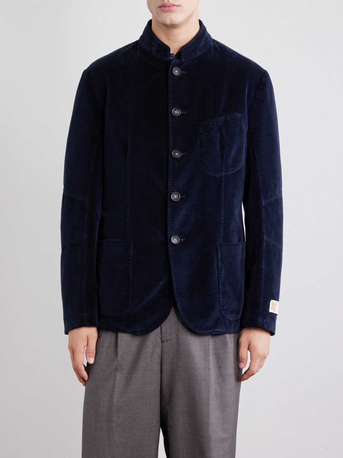 Gstaad Panelled Cotton-Velvet Jacket