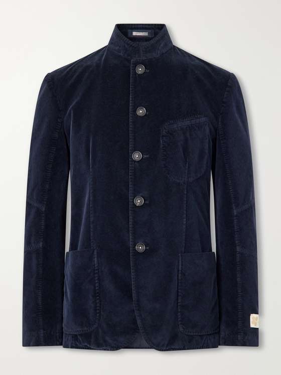 Massimoalba Gstaad panelled Cotton-Velvet Jacket