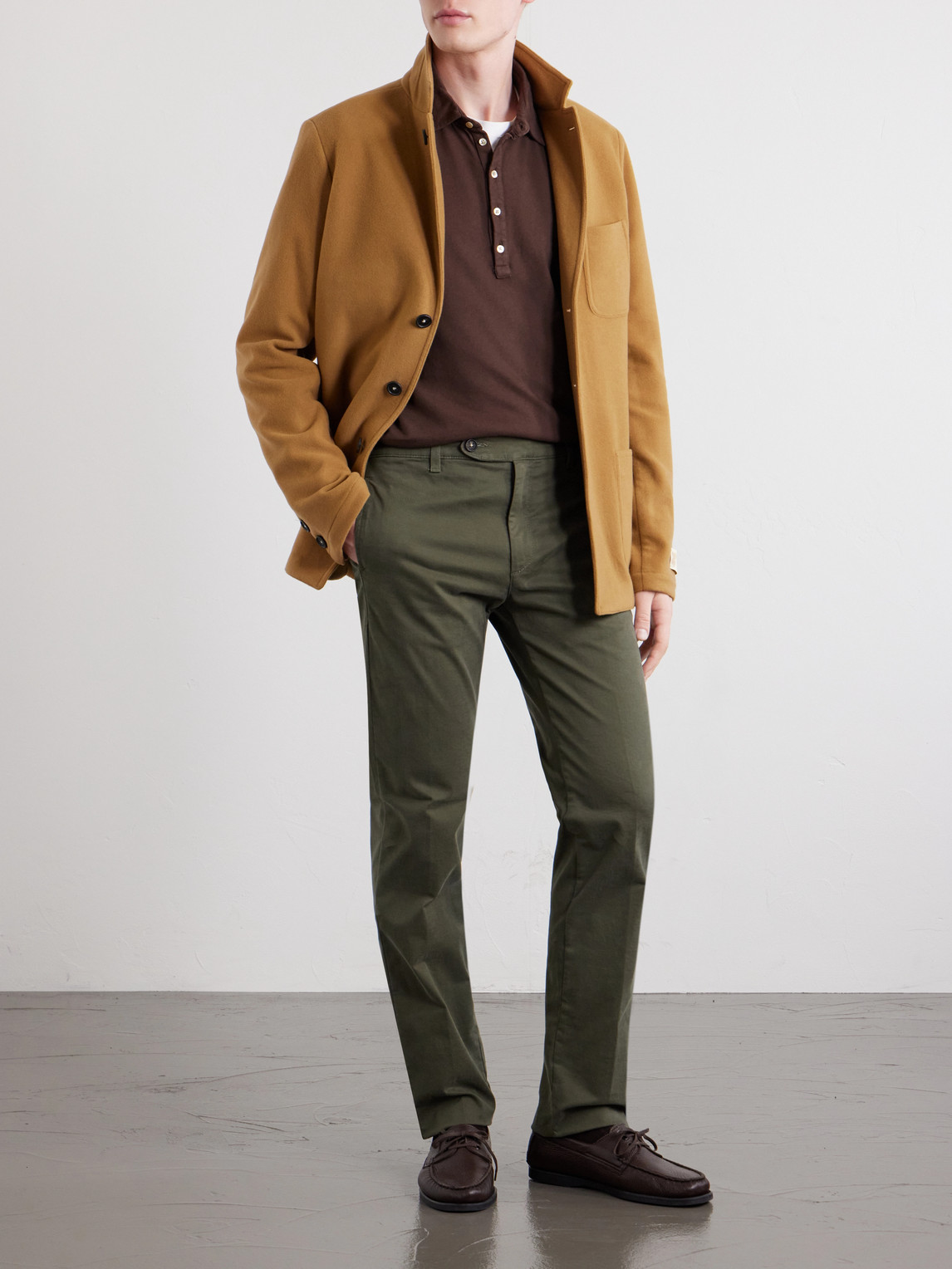 Winch Straight-Leg Cotton-Blend Twill Trousers