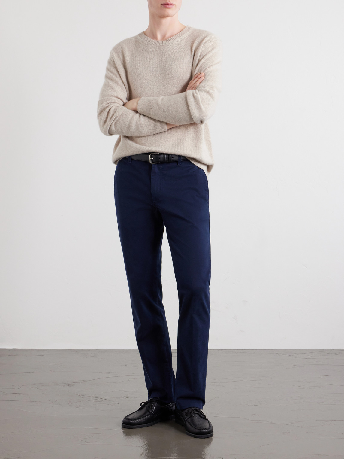 Winch Straight-Leg Cotton-Blend Twill Trousers