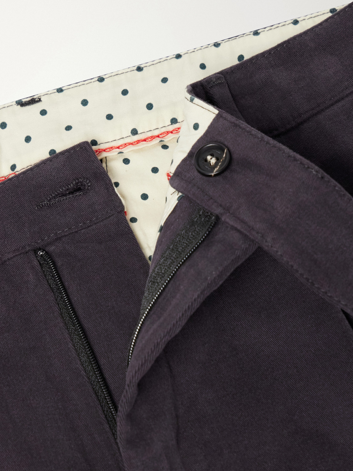 Ionio2 Straight-Leg Cotton-Blend Trousers