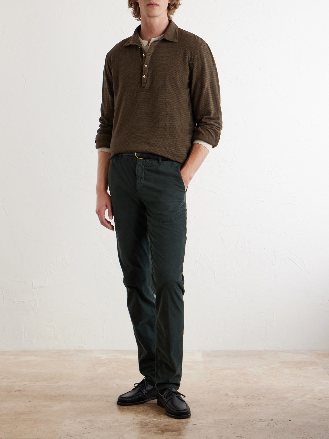 Raya Cotton And Cashmere-Blend Polo Shirt