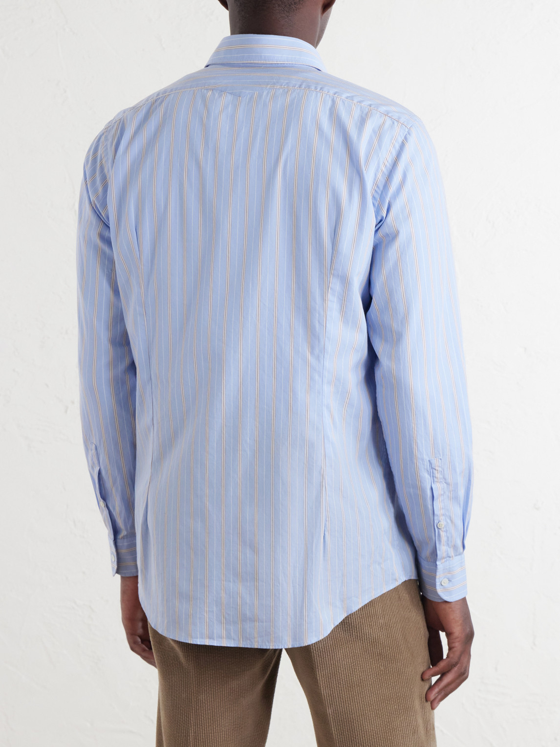 Genova Striped Cotton-Poplin Shirt