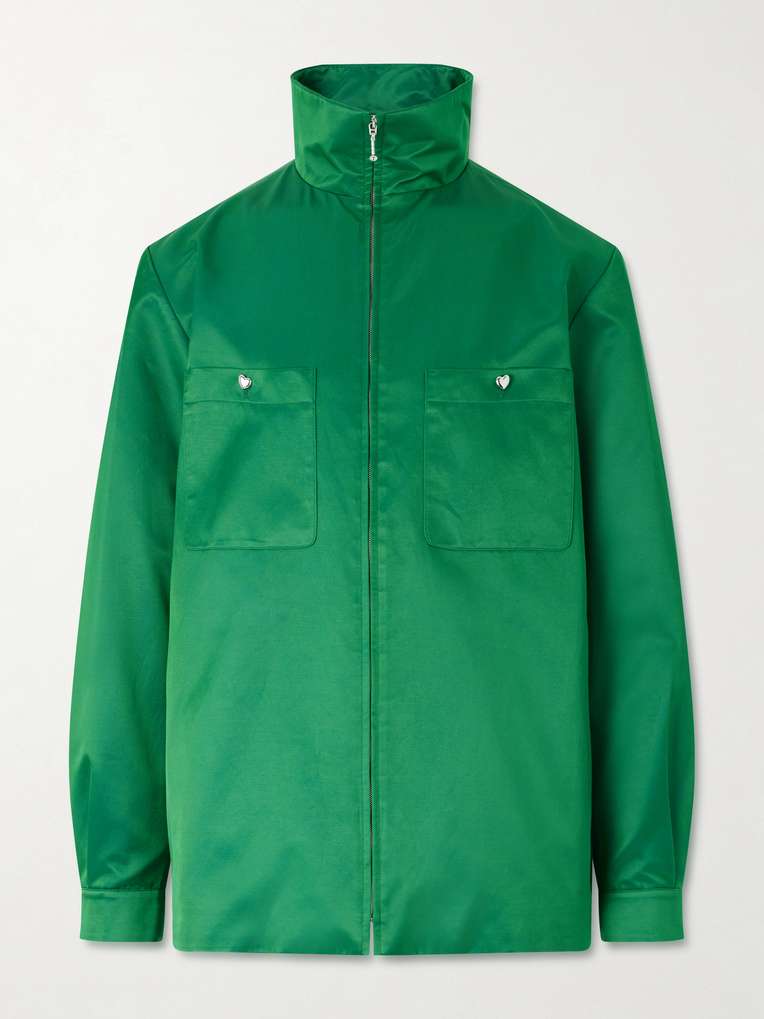 Valentino Garavani — Satin Zip-Up Jacket