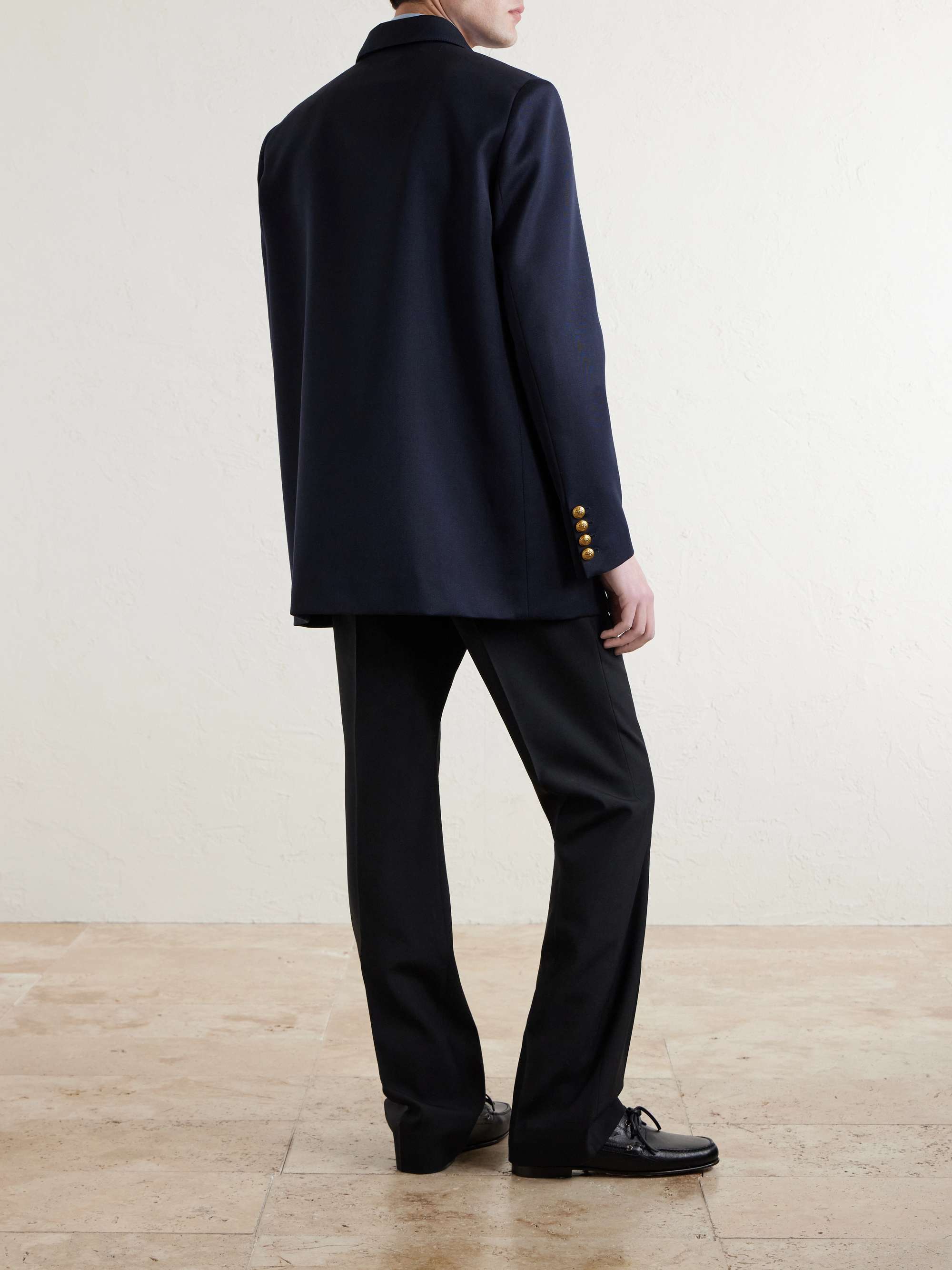 VALENTINO GARAVANI Sahariana Embellished Virgin Wool Jacket for