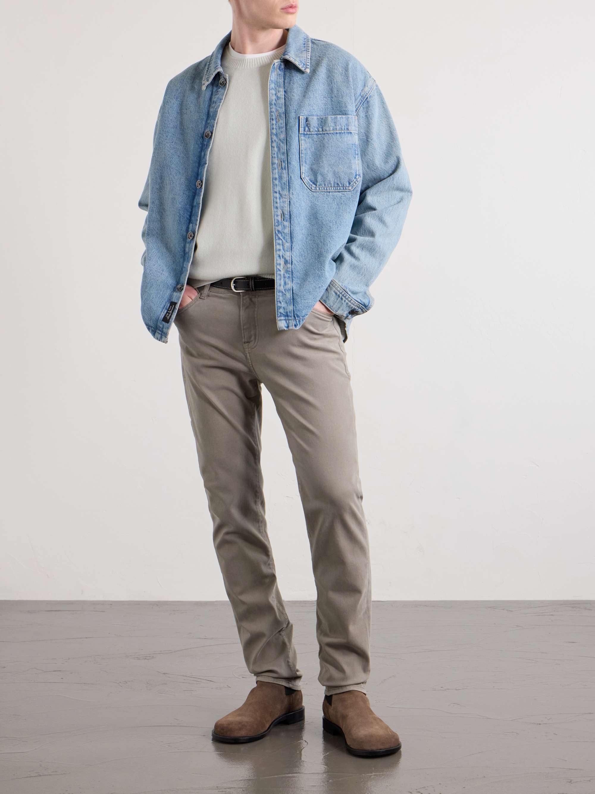 FRAME L'Homme Slim-Fit Stretch Lyocell-Blend Trousers