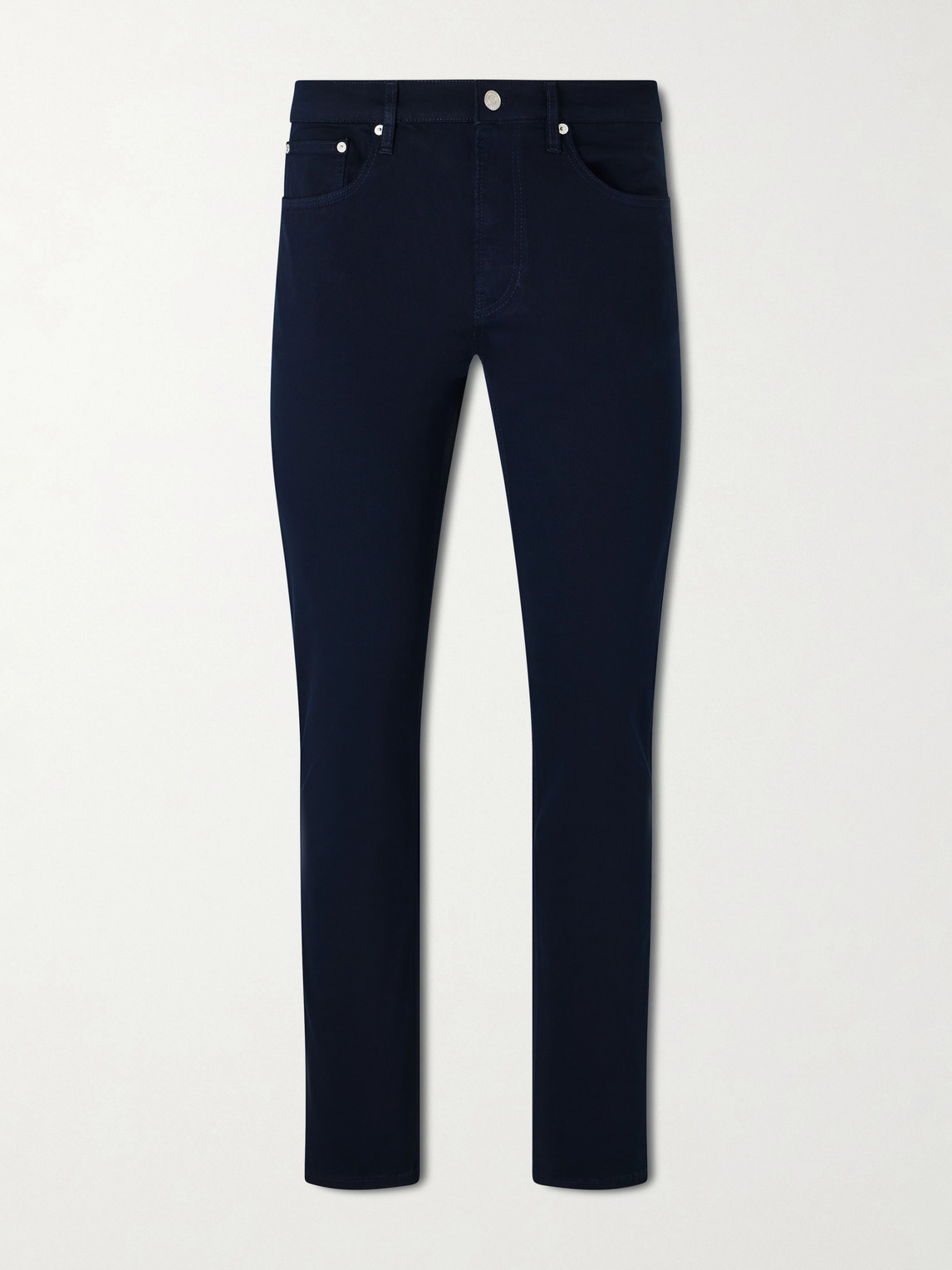 Frame Straight-leg Twill Trousers In Multi