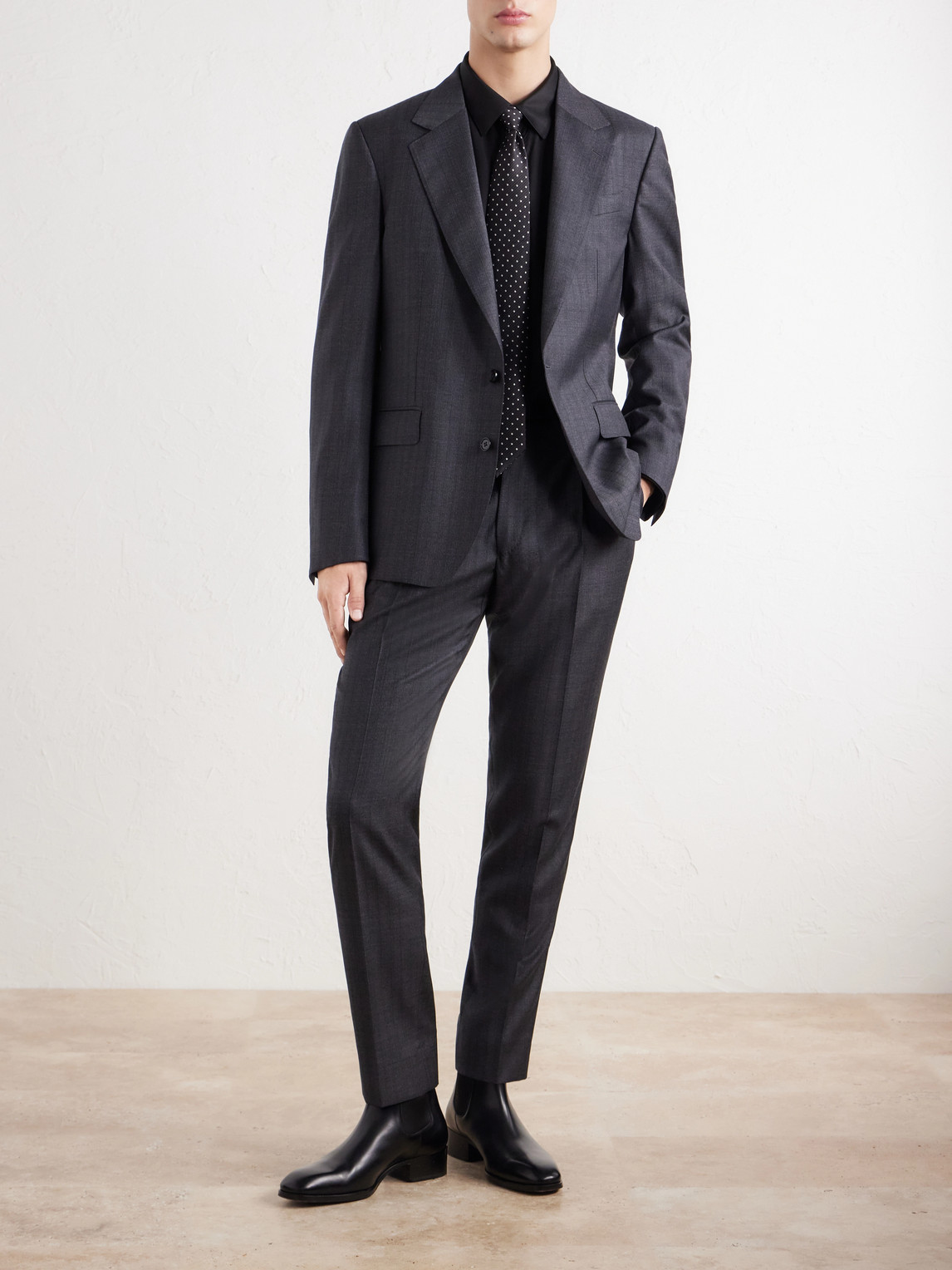 Dolce&Gabbana - Straight-Leg Pleated Pinstriped Virgin Wool Trousers