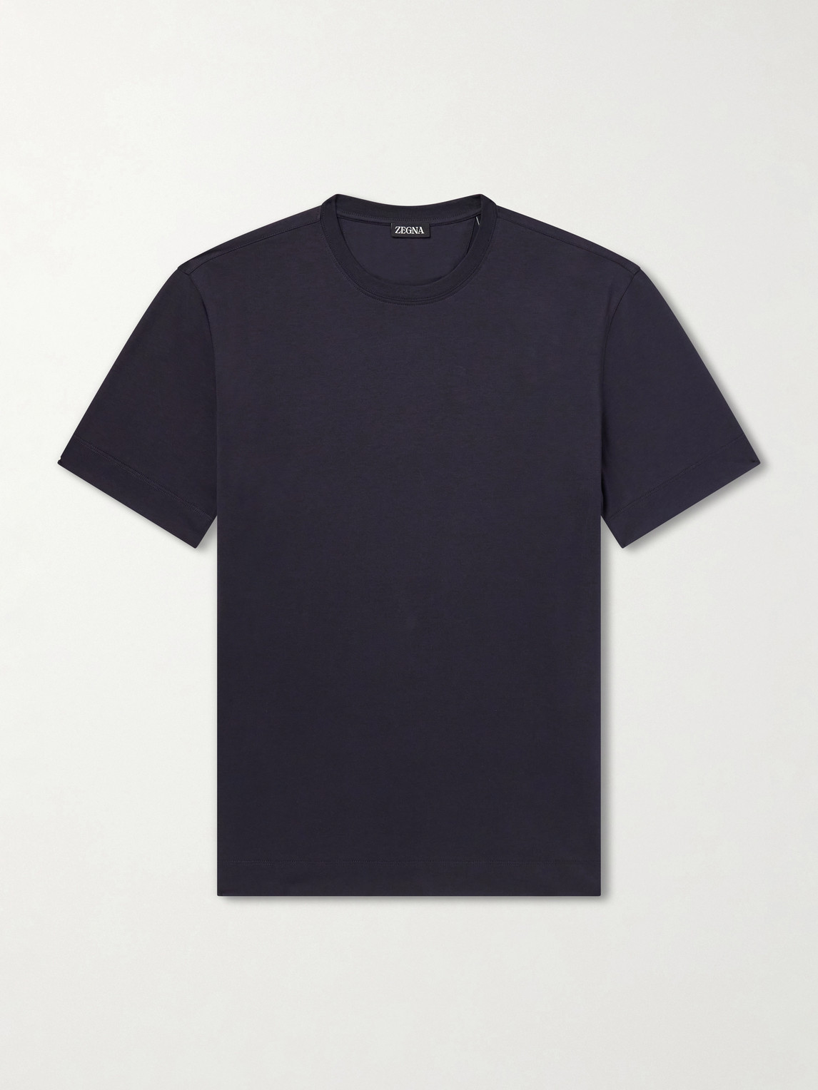 Zegna Cotton-jersey T-shirt In Blue