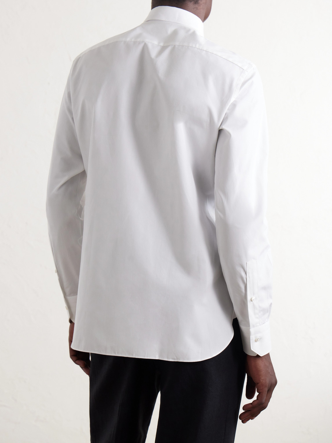 Trofeo Cutaway-Collar Cotton-Poplin Shirt