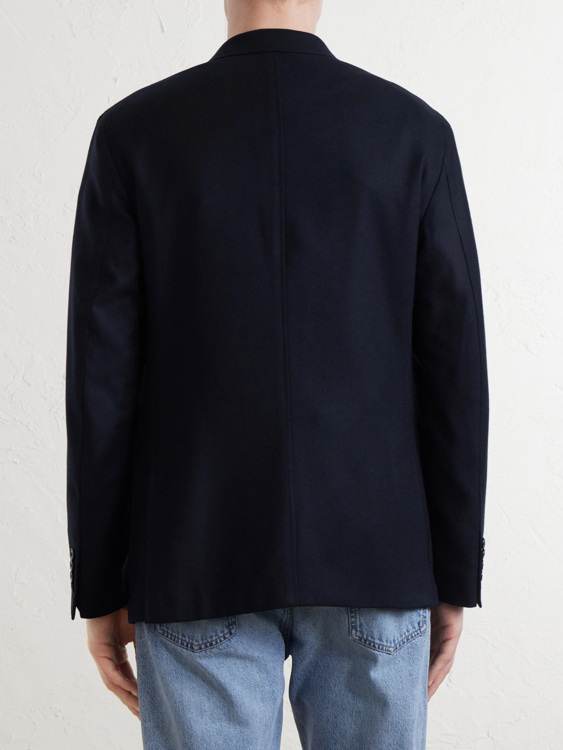 And Cashmere-Blend Twill Blazer