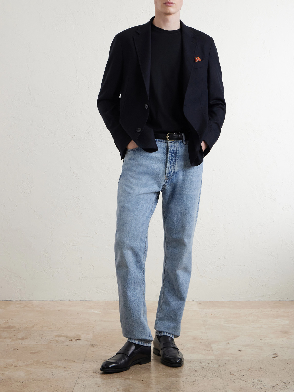And Cashmere-Blend Twill Blazer