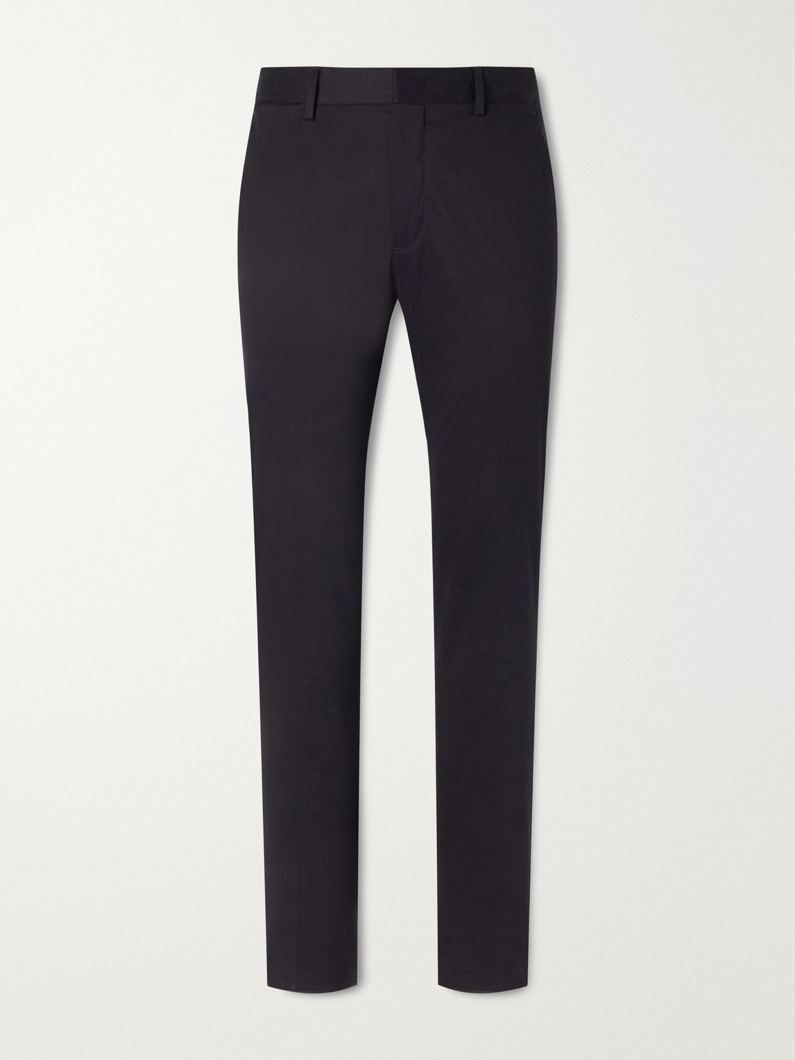 Straight-Leg Stretch Cotton-Twill Trousers