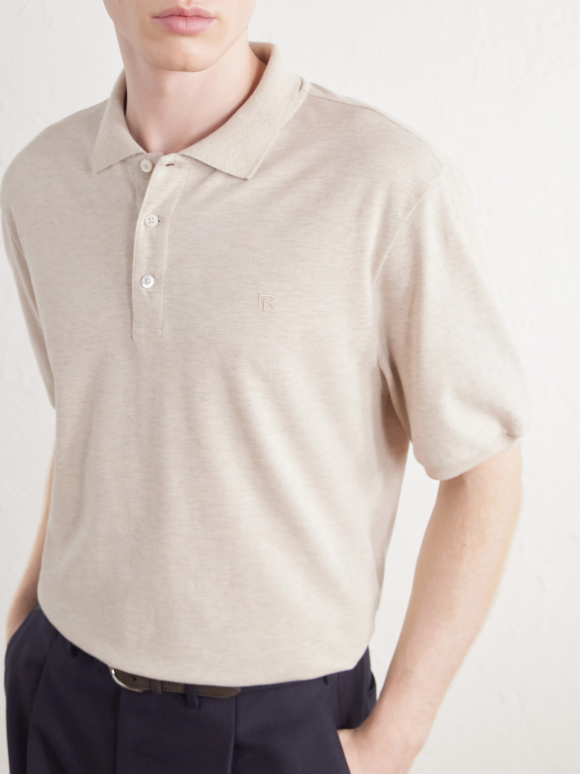 Purple Label - Logo-Embroidered Cotton-Piqué Polo Shirt