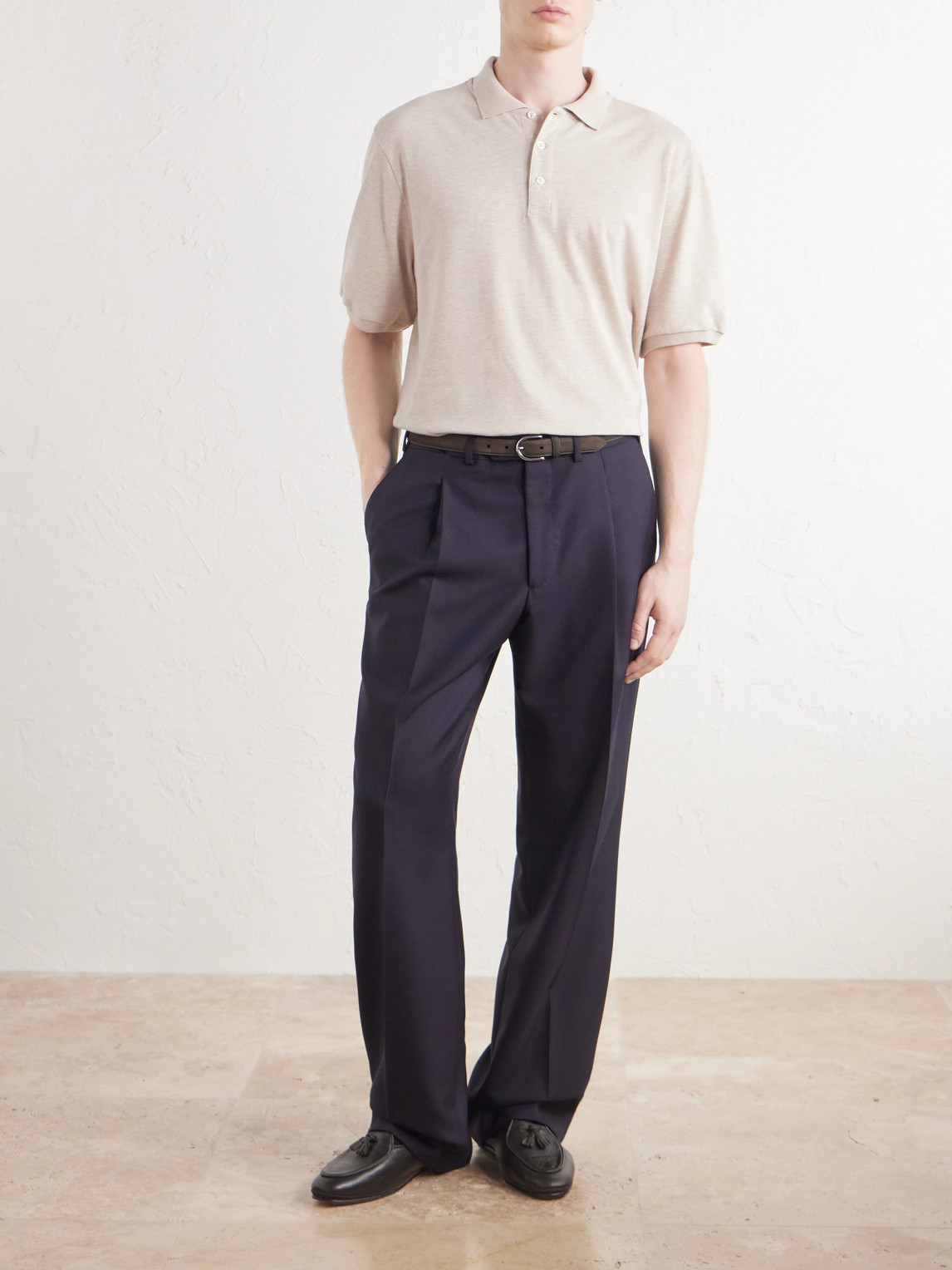 Purple Label - Logo-Embroidered Cotton-Piqué Polo Shirt