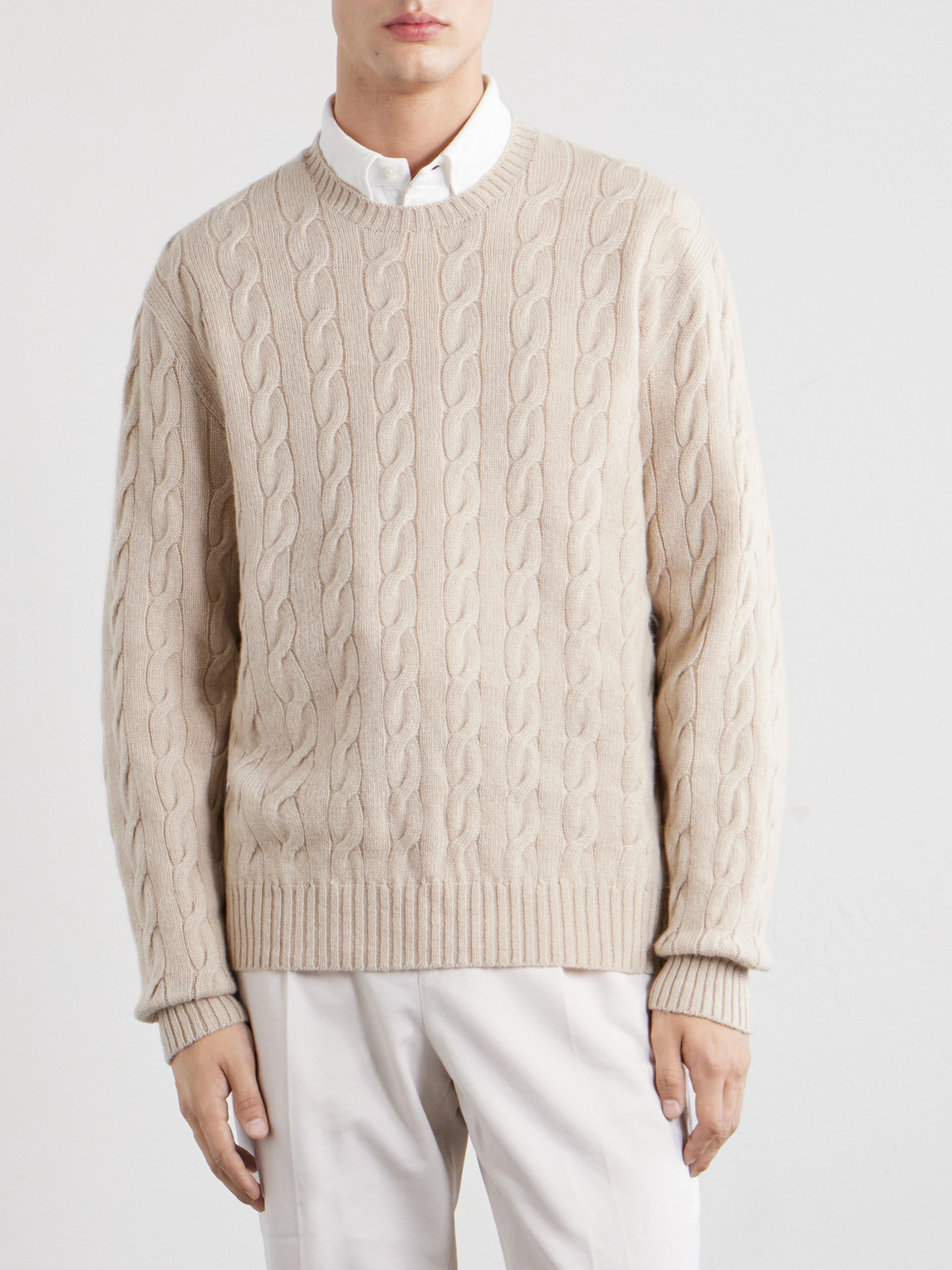 Purple Label - Cashmere Cable-Knit Sweater