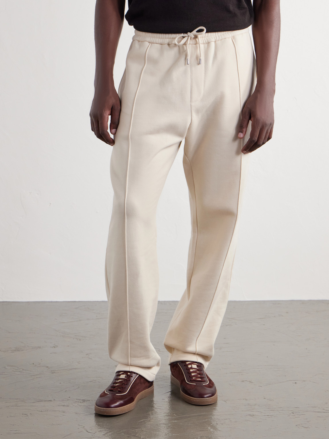Purple Label - Cotton And Cashmere-Blend Drawstring Sweatpants