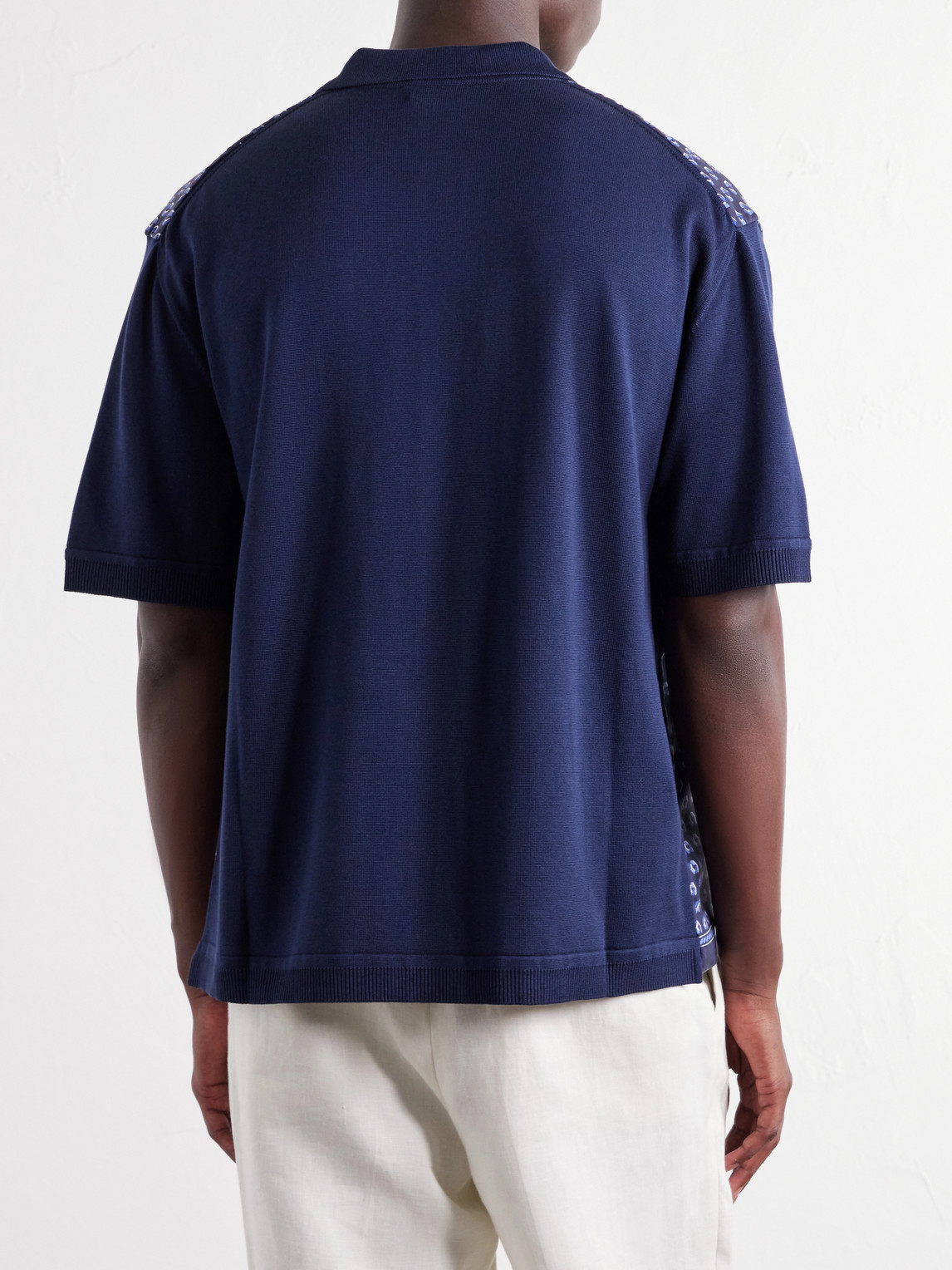 Purple Label - Camp-Collar Printed Silk And Cotton-Blend Twill Shirt
