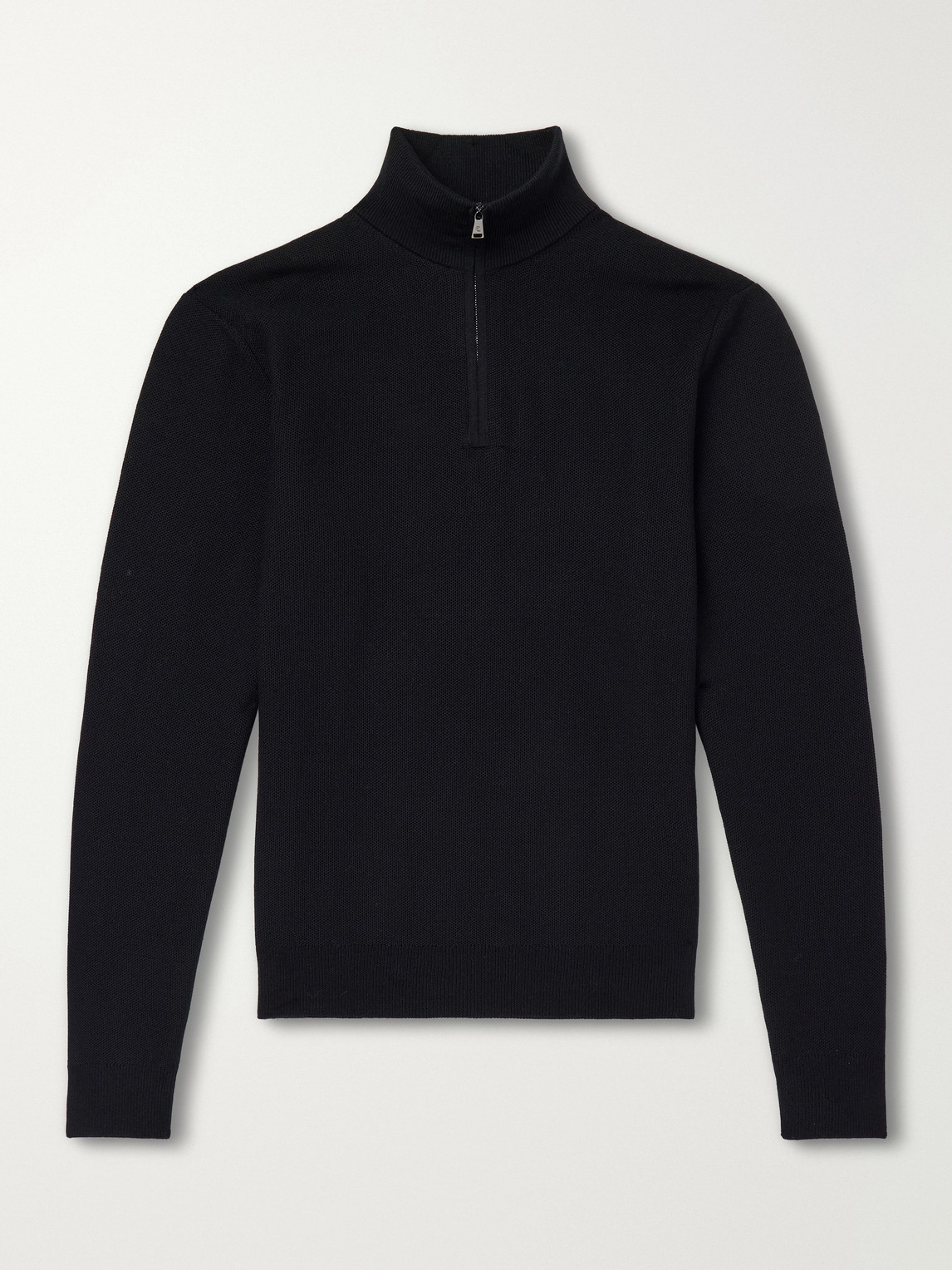 Purple Label - Wool-Piqué Half-Zip Sweater