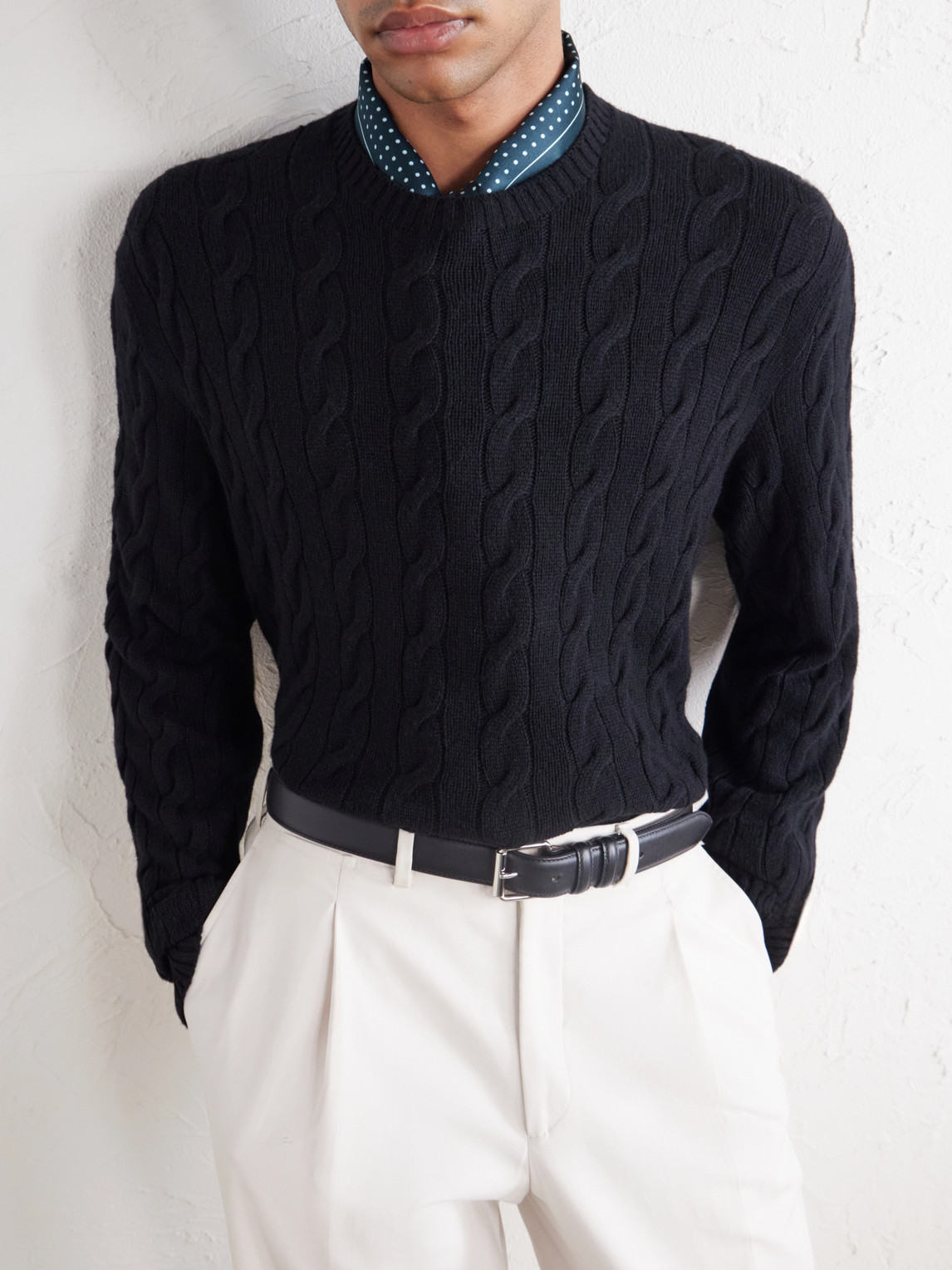 Purple Label - Cashmere Cable-Knit Sweater