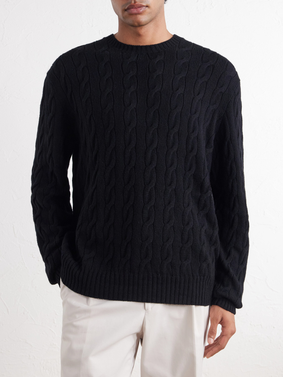 Purple Label - Cashmere Cable-Knit Sweater