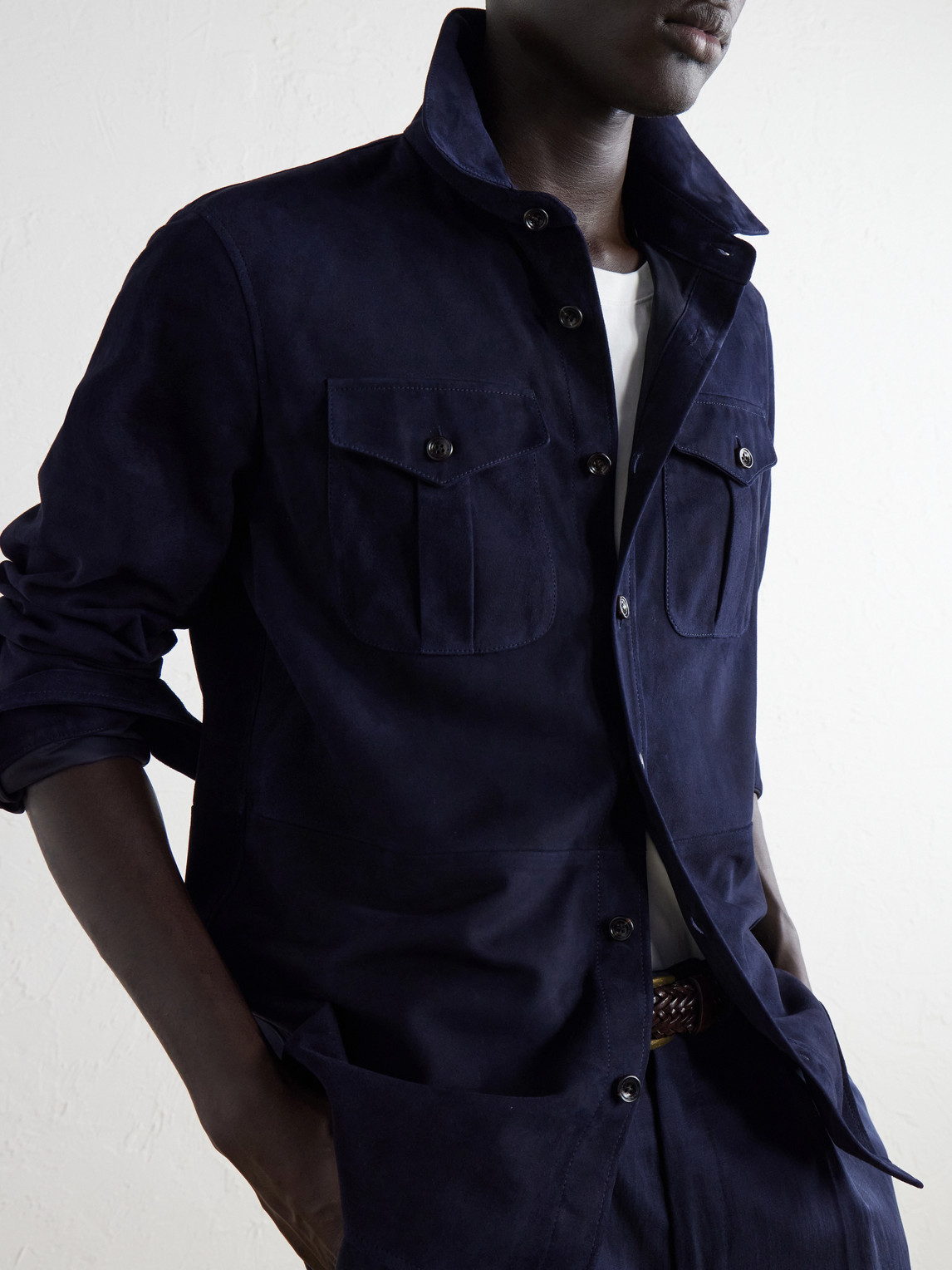 Purple Label - Barrow Suede Overshirt