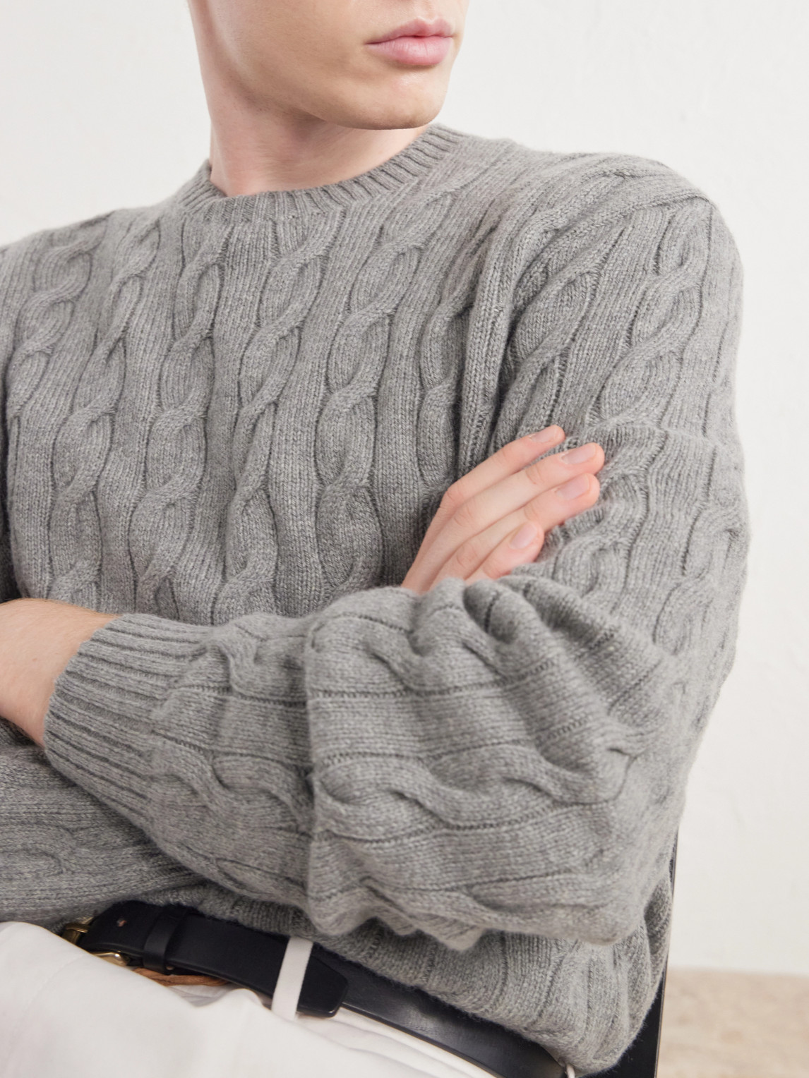 Purple Label - Cashmere Cable-Knit Sweater