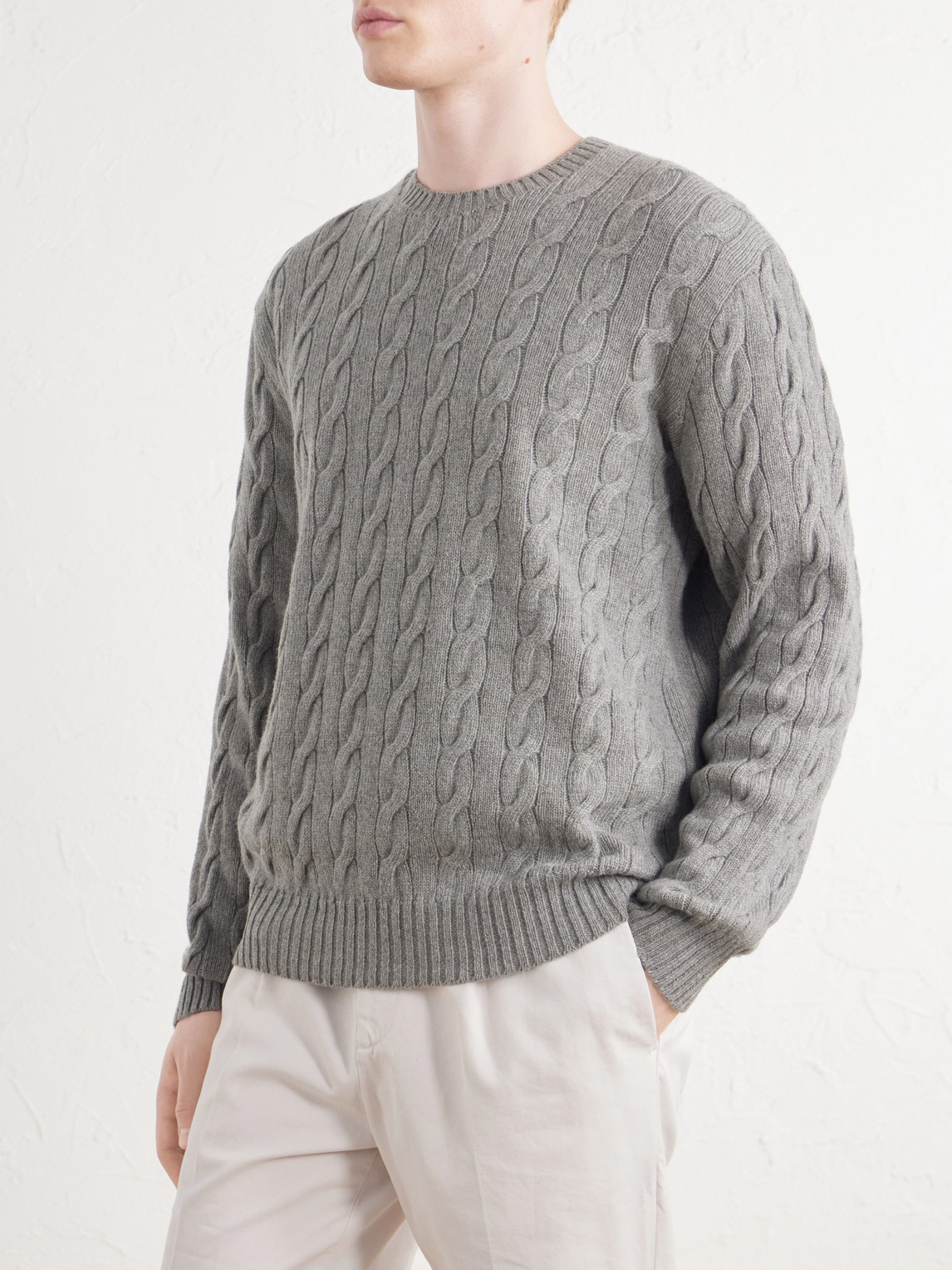 Purple Label - Cashmere Cable-Knit Sweater