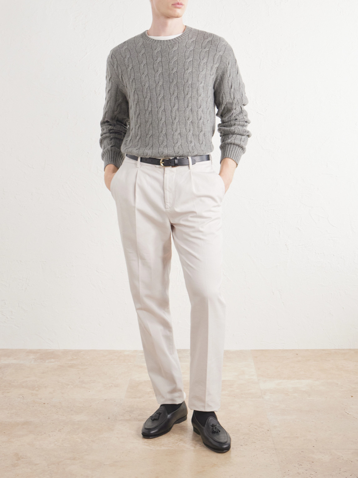 Purple Label - Cashmere Cable-Knit Sweater