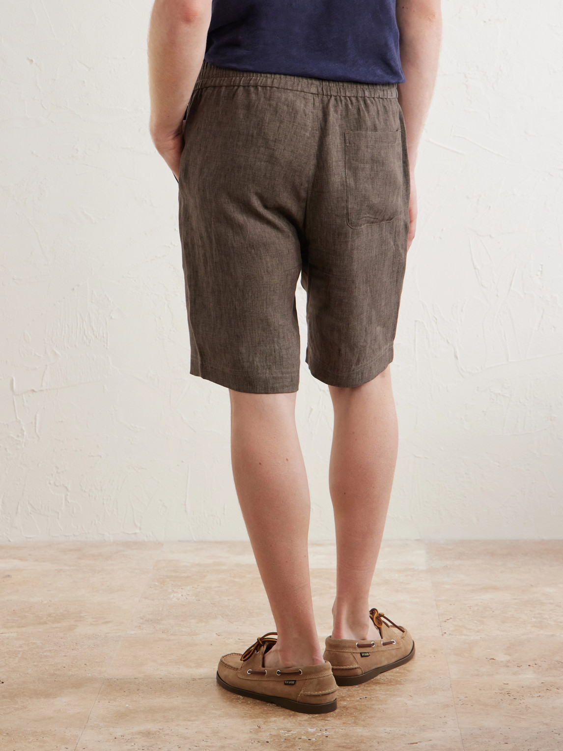  Sunspel - Straight-leg Linen Shorts - Men - Brown - S 