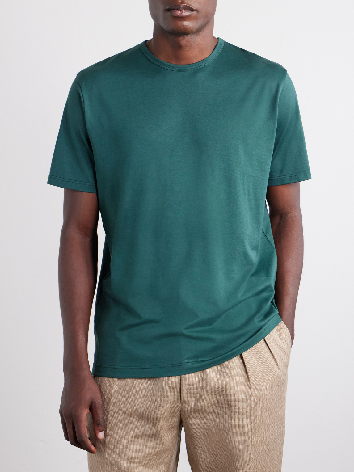 Slim-Fit Cotton-Jersey T-Shirt